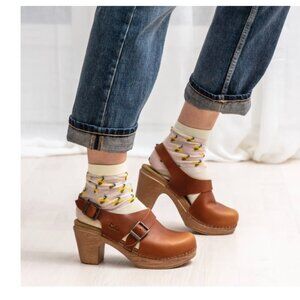 Calou Astrid Clog, Brown, size 38